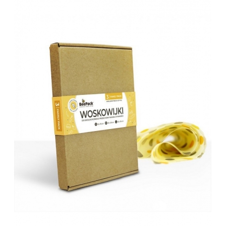 BeePack Woskowijki FAMILY PACK Woskowana tkanina do zawijania 3 szt.